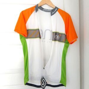 Jackroo Cycling Jersey Women's XL Relaxed Fit Lightweight Color Block Full Zip